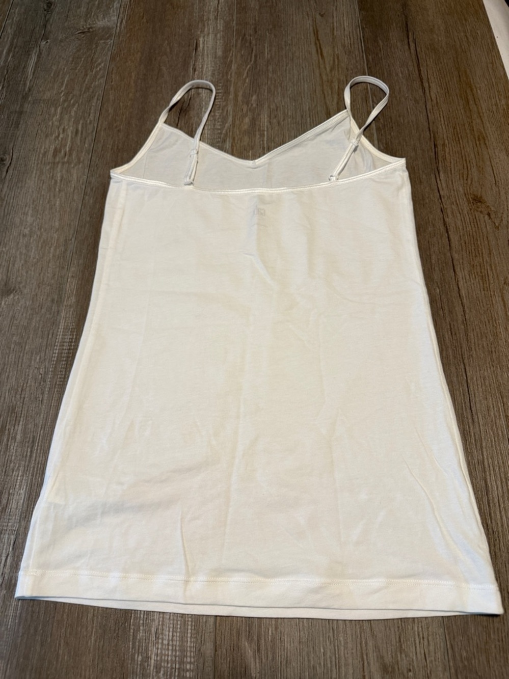 CAbi White Spaghetti Strap V-Neck Cami - Picture 3 of 4
